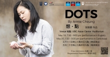 Actor Annie Cheung in a poster for her solo show, DOTS.